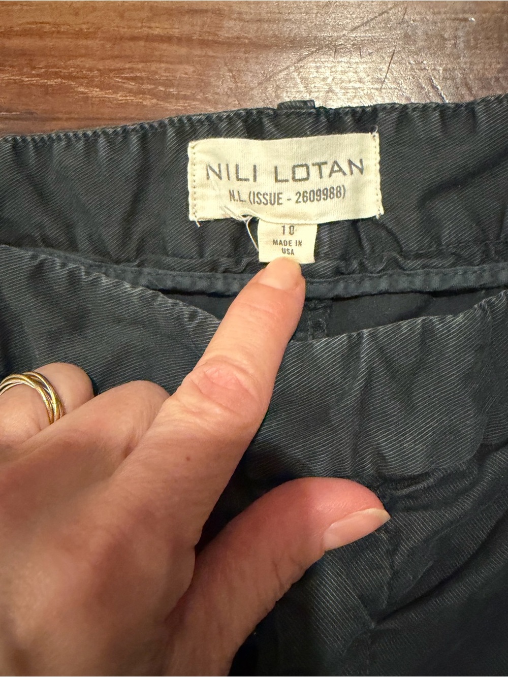 Nili Lotan East Hampton Carbon Pants